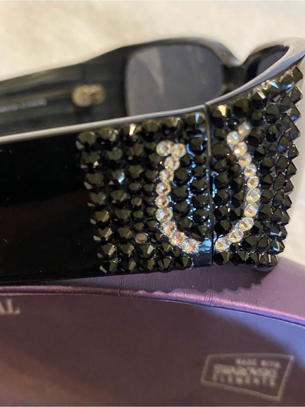 Jimmy Crystal New York Black Sunglasses with Case